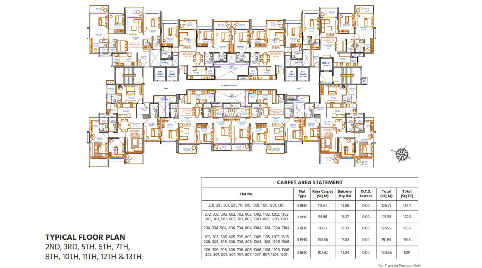 Venkatesh-Skylife-Typical-Floor-Plan